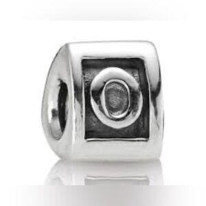 Authentic Pandora Retired Letter ‘O’ 925 Ale Sterling Silver Charm